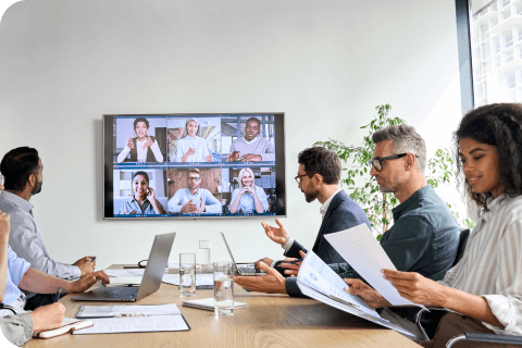 office workers in a meeting