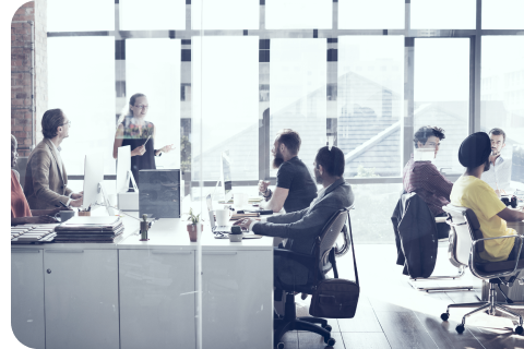 workers in an office